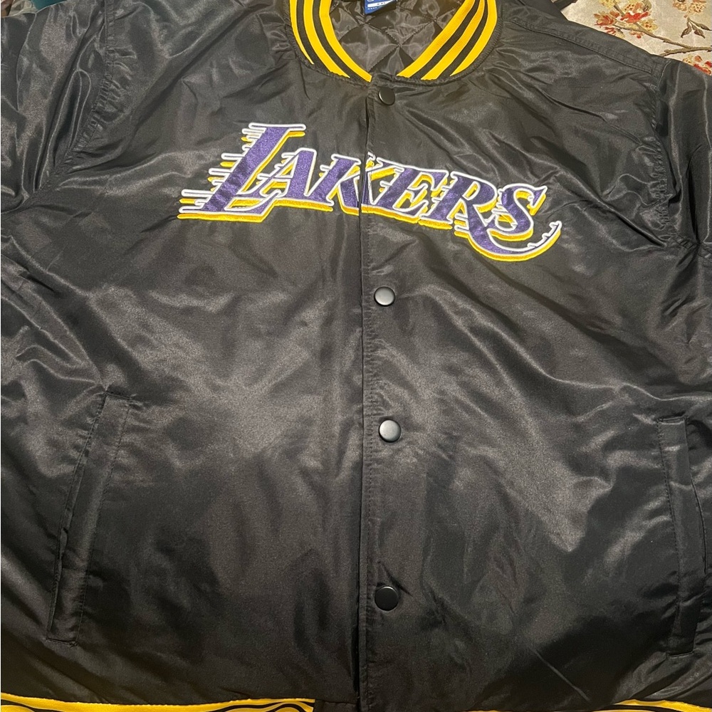 Lakers Black Satin Jacket
